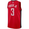 Canotte Uomo Houston Rockets Kevin Porter JR 3 Nike 2022-23 Icon Edition Rosso Swingman